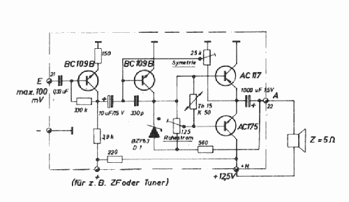 Verstärkerbaustein 2 Watt NF1000-III; RIM bzw. Radio-RIM; (ID = 1703909) Ampl/Mixer