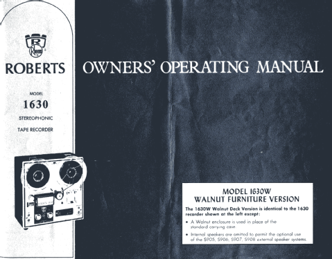 1630 ; Roberts Electronics (ID = 1418221) R-Player