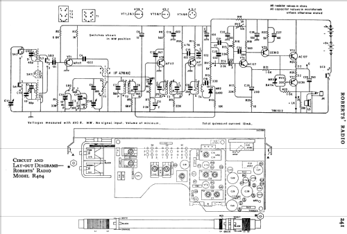 R404; Roberts Radio Co.Ltd (ID = 777411) Radio