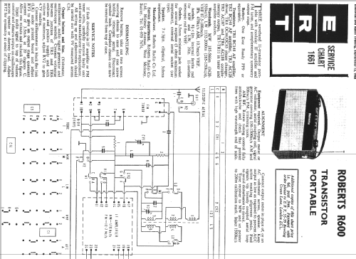 R600; Roberts Radio Co.Ltd (ID = 208702) Radio