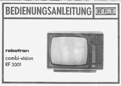 Combi Vision RF3301; Robotron-Elektronik (ID = 1206416) Fernseh-E