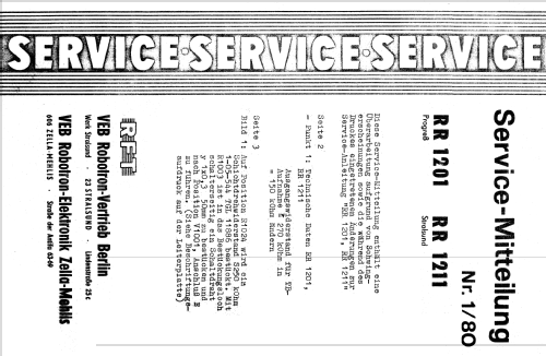 Stralsund RR1211; Robotron Vertrieb (ID = 2015349) Radio