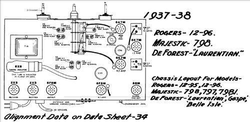 Majestic 798 Ch= 7M932; Rogers-Majestic, (ID = 664359) Radio