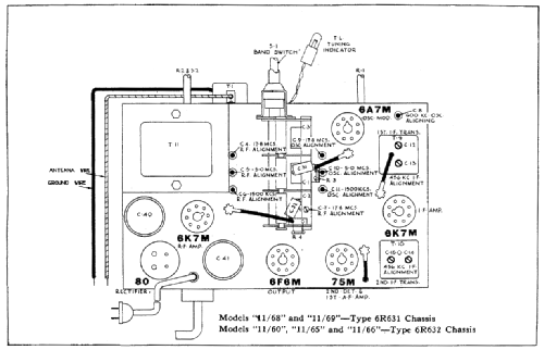 Rogers 11/65 Ch= 6R632; Rogers-Majestic, (ID = 2245381) Radio