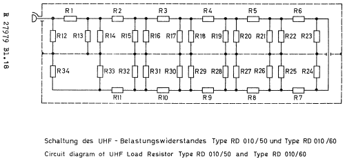 UHF-Belastungswiderstand RD 010/60; Rohde & Schwarz, PTE (ID = 531716) Equipment