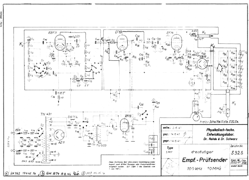 Empfänger-Prüfsender SMF BN4120; Rohde & Schwarz, PTE (ID = 260402) Equipment