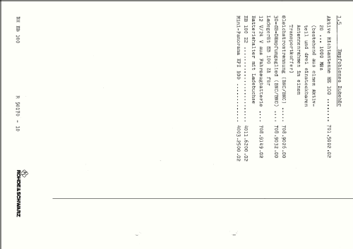 Miniport-Empfänger EB-100; Rohde & Schwarz, PTE (ID = 1345344) Commercial Re