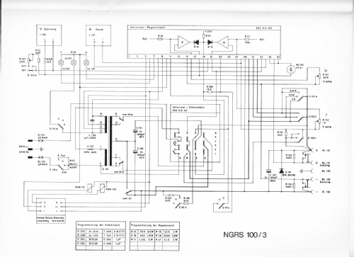 Stromversorgungsgerät NGRS 100/3; Rohde & Schwarz, PTE (ID = 1567610) Ausrüstung