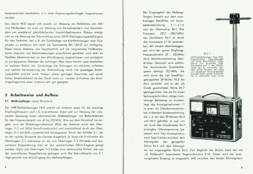 VHF-Feldstärke-Zeiger HUZ BN15012/2; Rohde & Schwarz, PTE (ID = 1296513) Ausrüstung