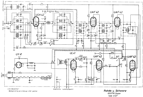 AM/FM-Empfänger ESF ; Rohde & Schwarz, PTE (ID = 1685470) Radio