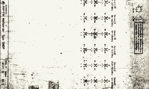 AM-FM-Messender SMDF ; Rohde & Schwarz, PTE (ID = 1730896) Ausrüstung