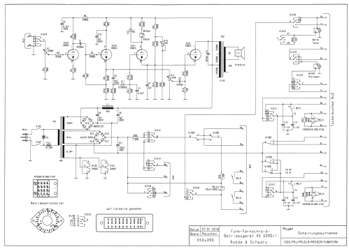 Funk-Fernschreib-Betriebsgerät HS6090/1; Rohde & Schwarz, PTE (ID = 2288934) Telephony