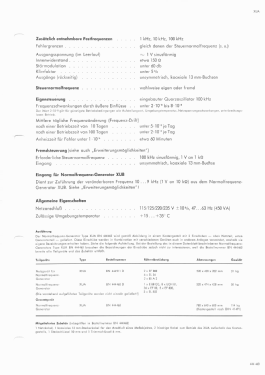 Normalfrequenz-Generator XUA ; Rohde & Schwarz, PTE (ID = 2870951) Equipment