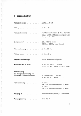 Schwebungssummer SIT BN 40341; Rohde & Schwarz, PTE (ID = 2881727) Equipment