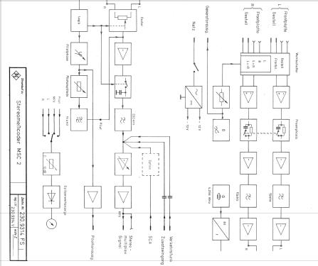 Stereomesscoder Standard Stereocoder MSC-2 230.9314.03/04; Rohde & Schwarz, PTE (ID = 2653606) Equipment