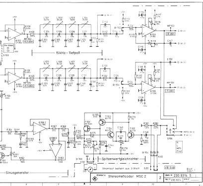 Stereomesscoder Standard Stereocoder MSC-2 230.9314.03/04; Rohde & Schwarz, PTE (ID = 2653609) Ausrüstung