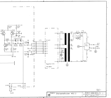 Stereomesscoder Standard Stereocoder MSC-2 230.9314.03/04; Rohde & Schwarz, PTE (ID = 2653613) Equipment