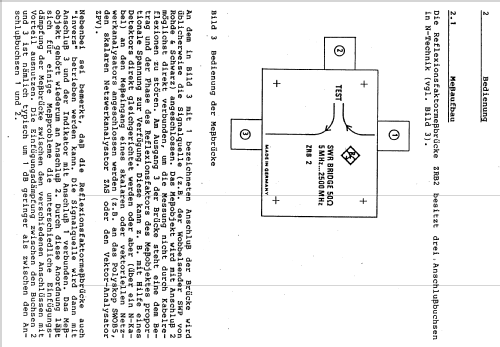 SWR Bridge 50 Ohm ZRB2; Rohde & Schwarz, PTE (ID = 2122729) Equipment