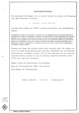 Tonfrequenz-Spektrograph FNA BN48301; Rohde & Schwarz, PTE (ID = 2868333) Equipment