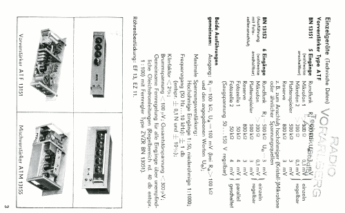 Tonfrequenz-Wiedergabeanlagen BN-Gruppe 138; Rohde & Schwarz, PTE (ID = 2564479) Ampl/Mixer