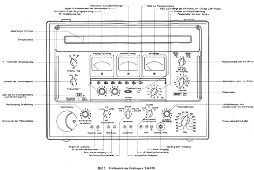 VHF-Großempfänger ESG ; Rohde & Schwarz, PTE (ID = 1925746) Commercial Re