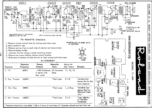 7 Transistor-Twin Speaker Bi-Fidelity 'Duet' 71-483 ; Roland Radio (ID = 60394) Radio