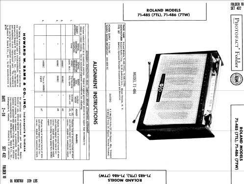 All Transistor 77 Twin Speaker 7TL; Roland Radio (ID = 643444) Radio