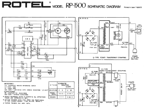 RP-1500; Rotel, The, Co., Ltd (ID = 2807769) Enrég.-R