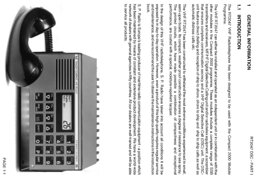 Sailor Compact VHF Radiotelefon RT 2047 /D; SP Radio S.P., (ID = 1919873) Commercial TRX