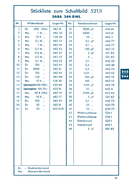 244GWL; SABA; Villingen (ID = 2920369) Radio