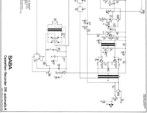 Cassetten-Recorder CR 316 automatic K ; SABA; Villingen (ID = 450632) Enrég.-R