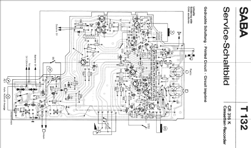 Cassetten-Recorder CR 316 automatic K ; SABA; Villingen (ID = 450637) R-Player