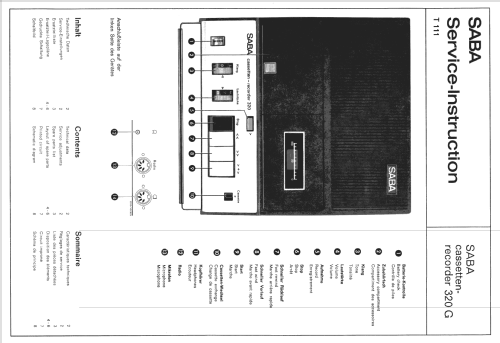 Cassetten Recorder 320G; SABA; Villingen (ID = 1099344) R-Player