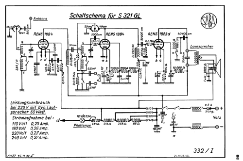 321GL; SABA; Villingen (ID = 37353) Radio