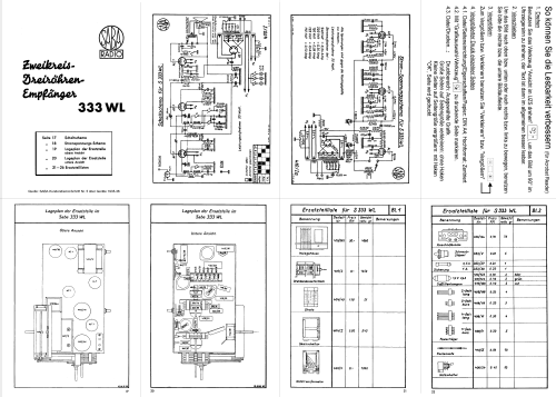 S-333WL 333WL; SABA; Villingen (ID = 13067) Radio