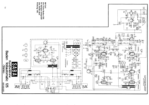 Baden-Vollautomatic 125 Stereo; SABA; Villingen (ID = 1992738) Radio