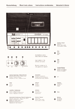 Cassettenrecorder CR-325H; SABA; Villingen (ID = 2833279) R-Player