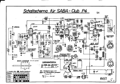 Club P4 ; SABA; Villingen (ID = 30566) Radio