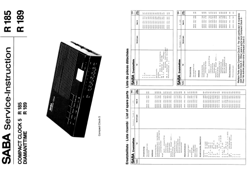 Compact Clock 5 ; SABA; Villingen (ID = 2030441) Radio