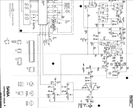 Computer Clock P; SABA; Villingen (ID = 188289) Radio