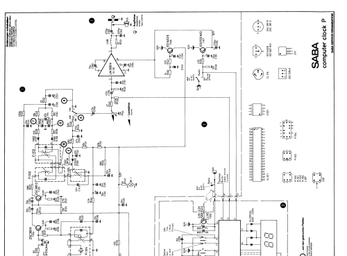 Computer Clock P; SABA; Villingen (ID = 2026837) Radio