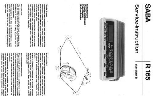 Duo Clock B; SABA; Villingen (ID = 1926322) Radio