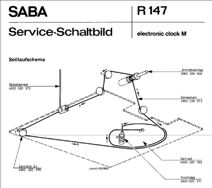 Electronic Clock M; SABA; Villingen (ID = 297502) Radio