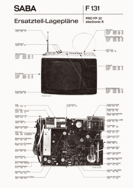 Electronic Pro FP 30; SABA; Villingen (ID = 2872012) Television