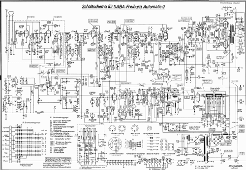 Freiburg Automatic 9; SABA; Villingen (ID = 39530) Radio