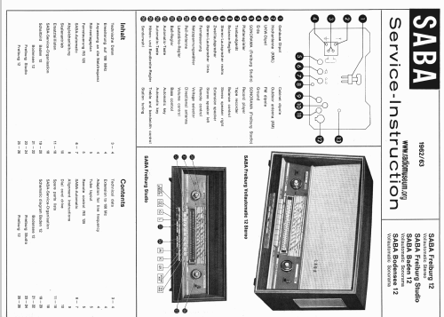 Freiburg Vollautomatic 12-Stereo; SABA; Villingen (ID = 26060) Radio