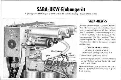 Freiburg W4US; SABA; Villingen (ID = 2026874) Radio