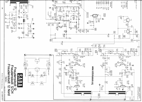 Freudenstadt 12-Stereo; SABA; Villingen (ID = 23492) Radio