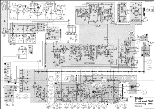 Fürstenberg S199 D electronic; SABA; Villingen (ID = 2618311) Television