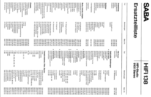 HiFi-Studio 9100 Stereo; SABA; Villingen (ID = 455700) Radio